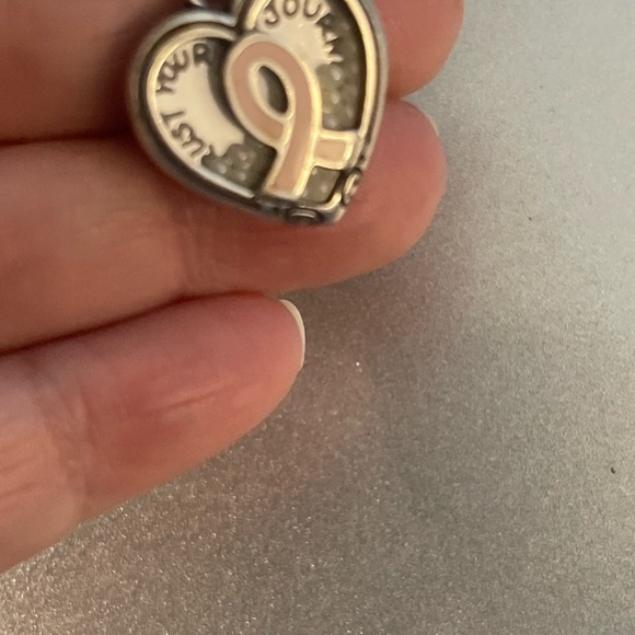 Brighton Breast Cancer pink Swarovski Silver Links Bracelet retired - Picture 7 of 7